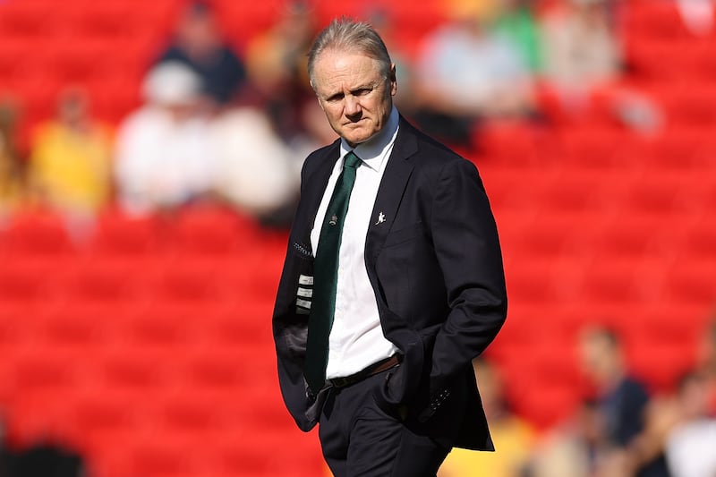 Wallabies head coach Joe Schmidt before the international Test match between Australia and Fiji in Newcastle, Australia on July 6th. Photograph: Cameron Spencer/Getty Images