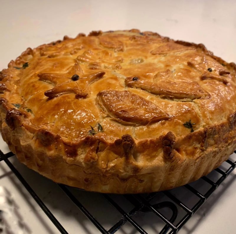 Gareth Mullen's Chicken, Wild Mushroom and Shallot pie