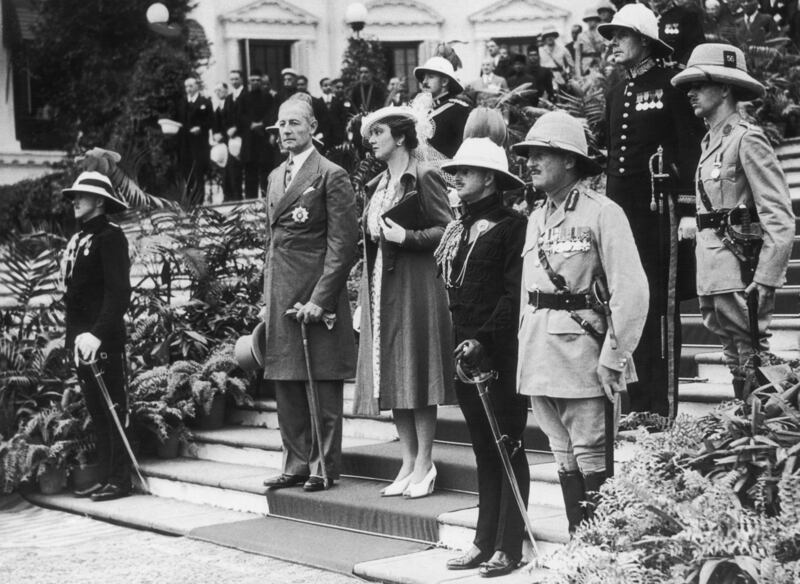 John Arthur Herbert (second left) takes up the post of governor of Bengal  British colonial administrator Sir John Arthur Herbert (1895 - 1943, second from left) and his wife Mary on arrival in Calcutta (now Kolkata), where Herbert will take up his new post of Governor of Bengal, 29th November 1939. Photograph:  Keystone/Hulton Archive/Getty Images