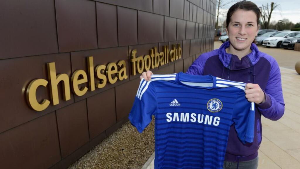 Niamh Fahey wants a crack at playing the game full time and Chelsea are more than happy to help make that dream come true. Photograph: AP