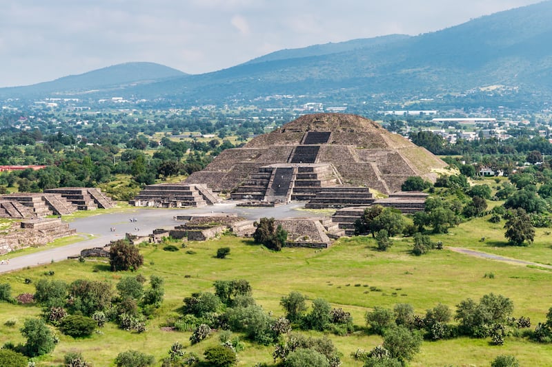 Ancient Teotihuacán pyramids and ruins in Mexico City. Photograph: Getty Images