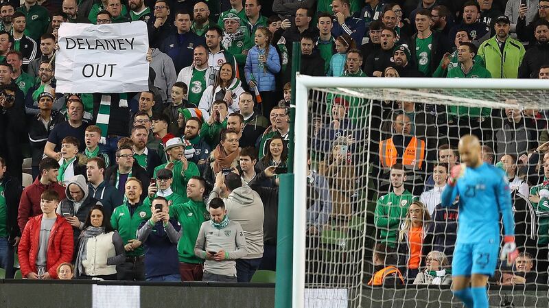 Darren Randolph kept a second-consecutive cleansheet against Georgia. Photograph: Catherine Ivill/Getty