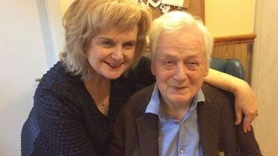 Áine Ryan with her father,  George Ryan.
