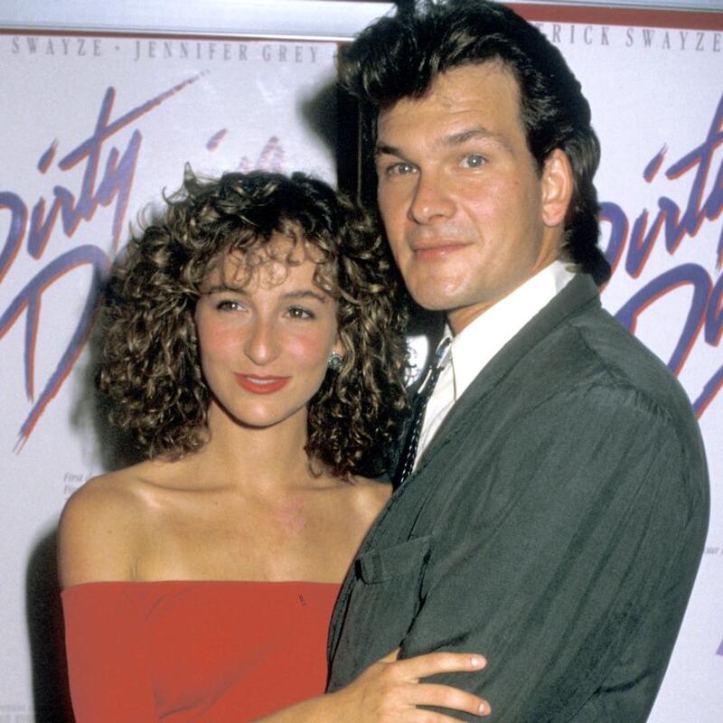 Jennifer Grey and Patrick Swayze at the premiere of Dirty Dancing in 1987. Photograph: Jim Smeal/Ron Galella Collection via Getty Images