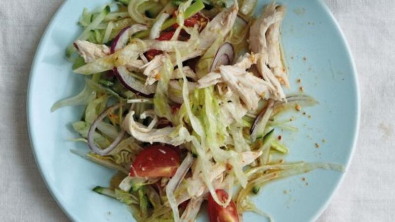 Makiko Sano’s steamed sesame chicken salad