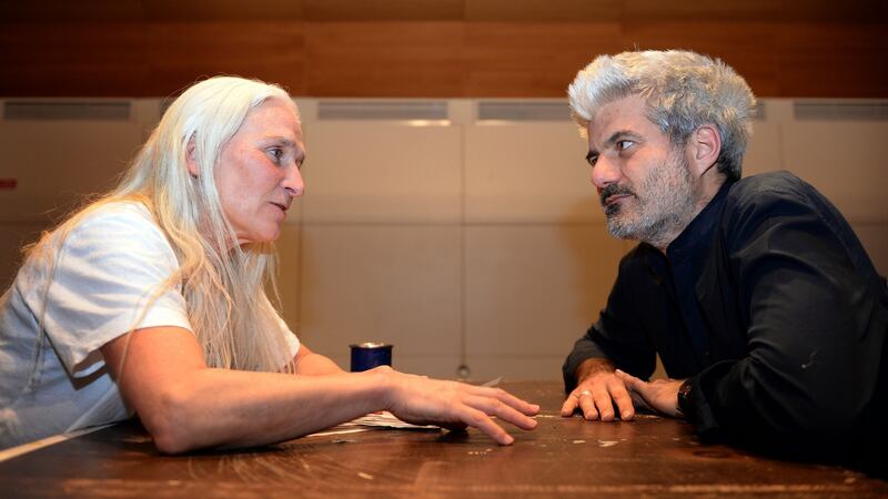 Danse, Morob: Olwen Fouéré and Laurent Gaudé. Photograph: Eric Luke
