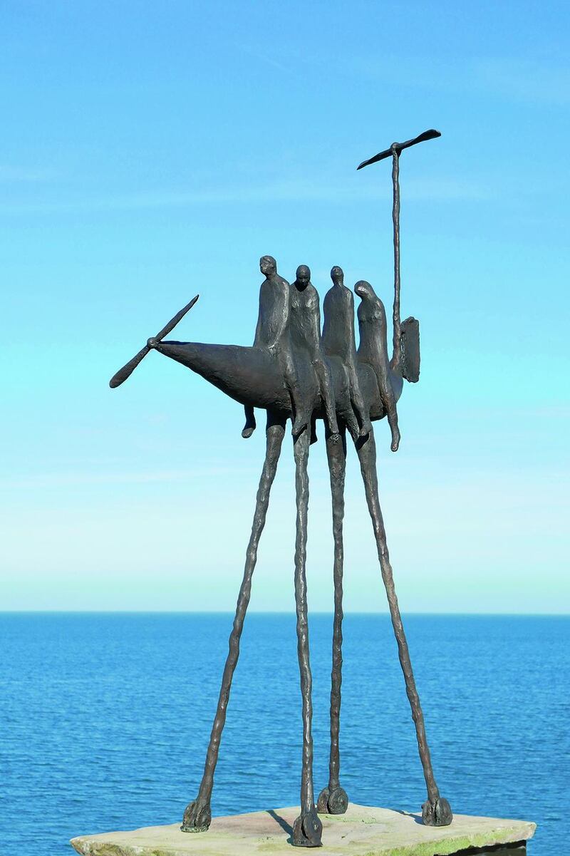 Failing Better maquette III, a 161cm cast bronze sculpture by Rowan Gillespie, achieved €80,255, almost four times its lower estimate of €22,600