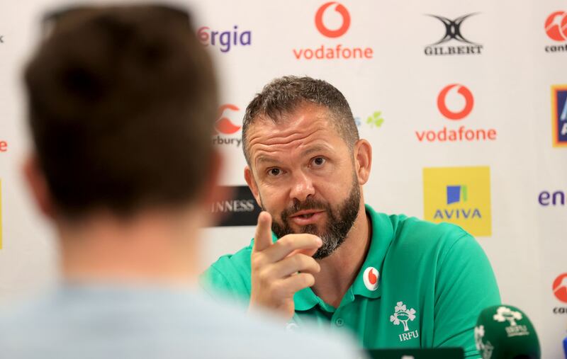 Ireland head Coach Andy Farrell. Photograph: Dan Sheridan/Inpho