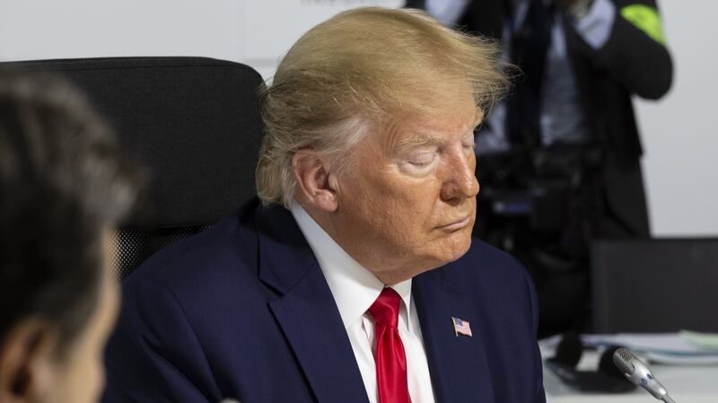 US president Donald Trump: “His one true gift is changing the subject multiple times a day. Keeping people in a state of mental scrambledness.” Photograph: Rita Franca/NurPhoto