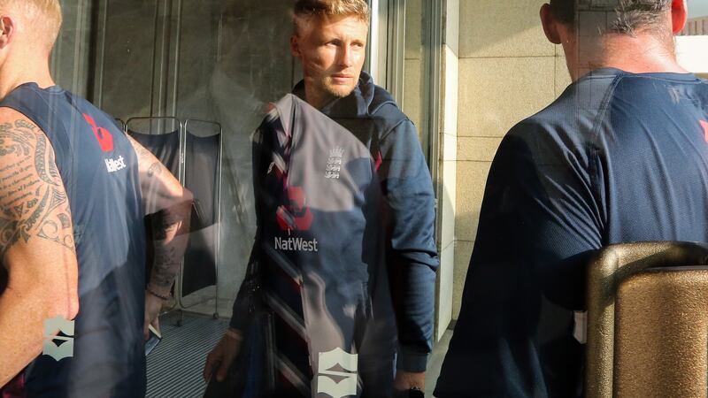 England’s cricket captain Joe Root at the team hotel in Sri Lanka. Photograph: EPA