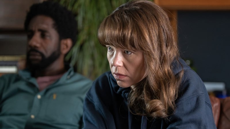 Rhashan Stone and Anna Maxwell Martin in Hollington Drive