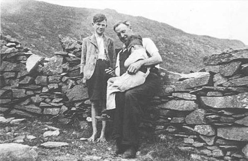 Patrick Joyce, his father and his cousin Seán (standing)