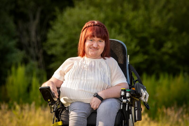 Michaela Hollywood, from Crossgar in Northern Ireland, has been awarded an MBE (Member of the Order of the British Empire), for services to People with Disabilities, in the King's Birthday Honours. Photograph: Liam McBurney/PA Wire