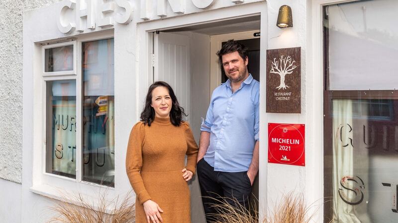 Elaine Fleming and Rob Krawczyk, owners of Restaurant Chestnut in Ballydehob. Photograph: Andy Gibson