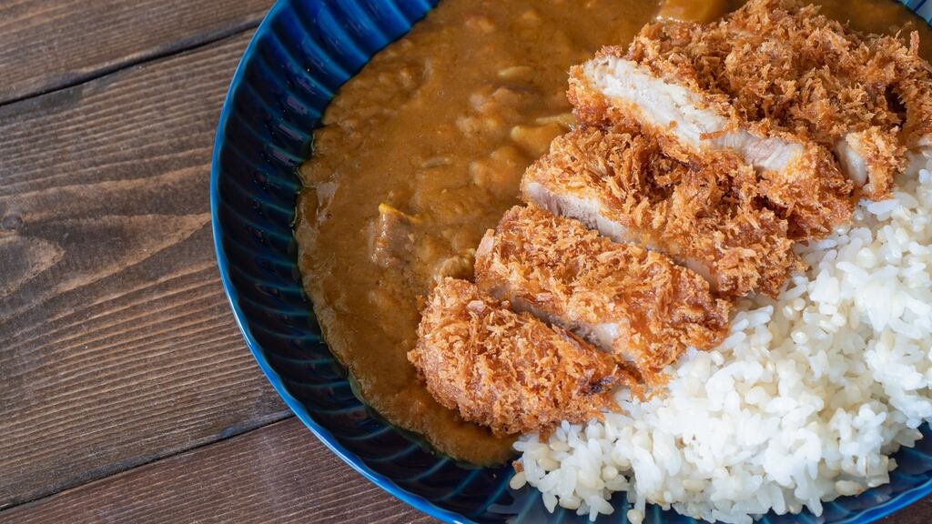 Japanese katsu curry with rice. Photograph: iStock