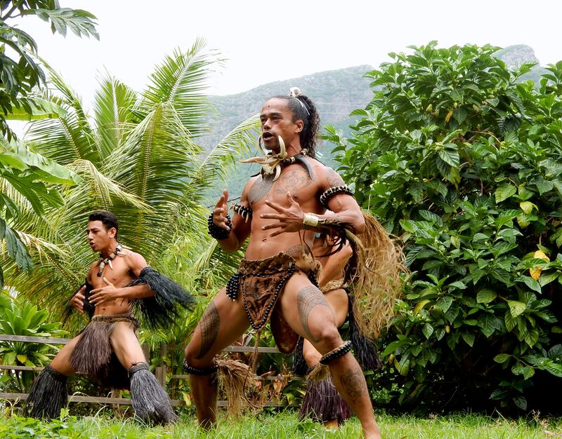 Marquesan dancing has a lot to do with the Haka