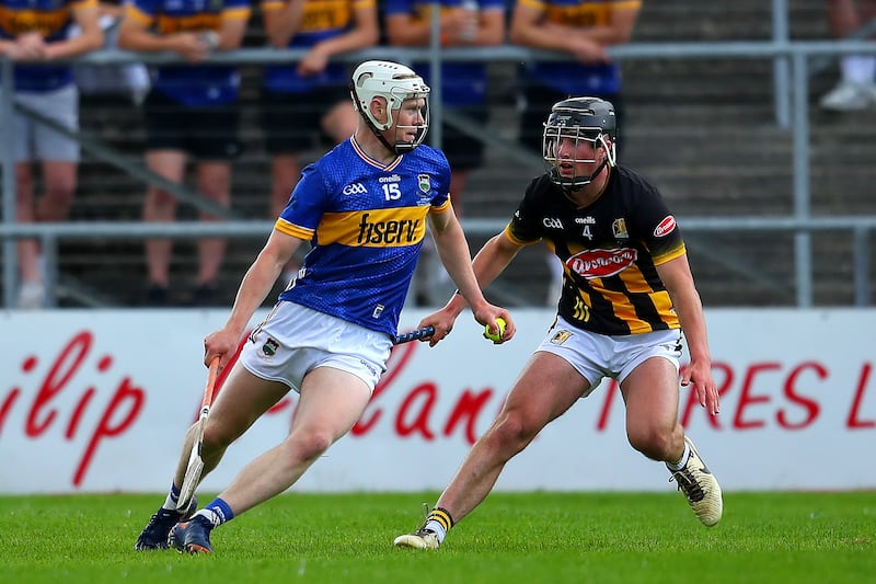 Tipperary's Oisin O'Donoghue with Kilkenny's Darragh Vereker. Photograph: Tom O’Hanlon/Inpho