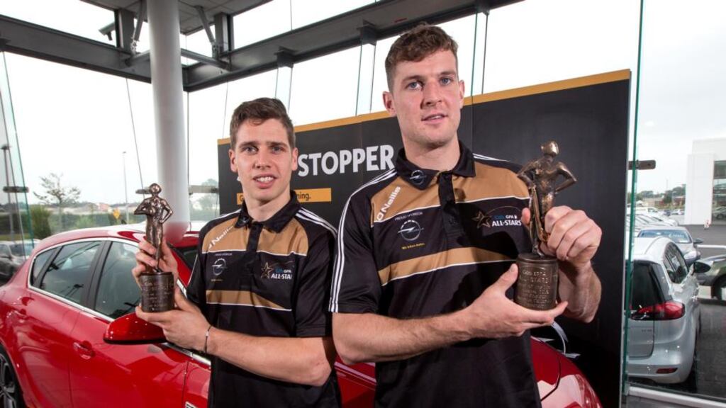 Tipperary’s Seamus Callanan and Mayo’s Lee Keegan have been named the GAA/GPA players of the month for August. Photograph: Inpho