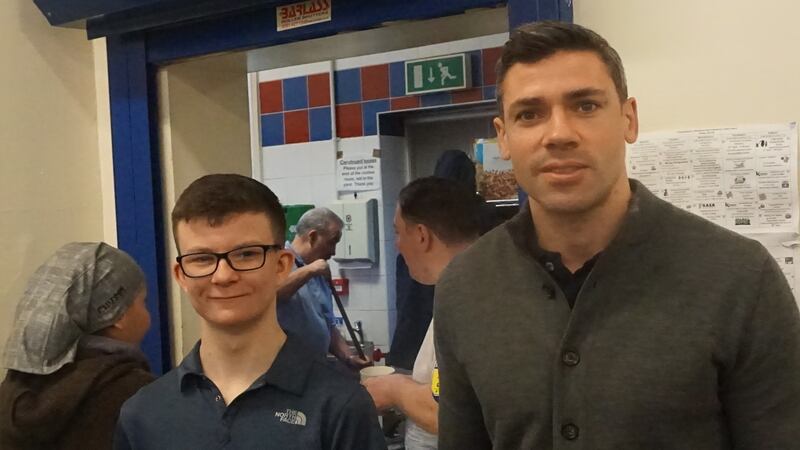 Republic of Ireland international Jon Walters (right) with Nathan Fitzpatrick