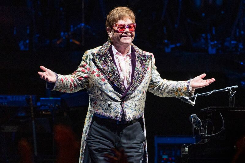 Elton John performing during the Farewell Yellow Brick Road Tour in New Orleans, Louisiana. Photograph: Erika Goldring/Getty Images