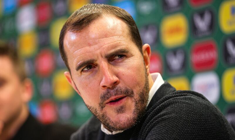 John O'Shea was not giving much away on the goalkeeper debate. Photograph: Inpho