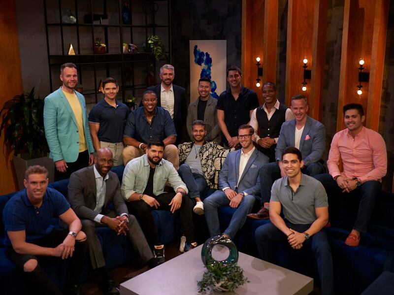 The men of Love is Blind season two. Photograph: Ser Baffo/Netflix