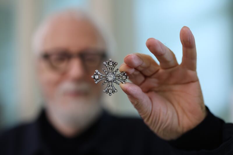 Peter O’Brien's Maltese cross brooch. Photograph: Bryan O’Brien