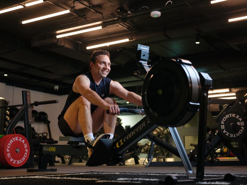 Alessio uses the gym regularly at Liberties House