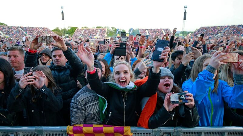 Ed Sheeran fans enjoy his concert in the Phoenix Park.  Photograph Nick Bradshaw/The Irish Times