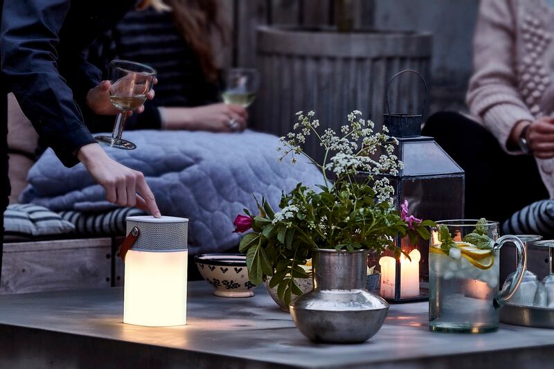 Outdoor Kreafunk bluetooth speaker cum light
