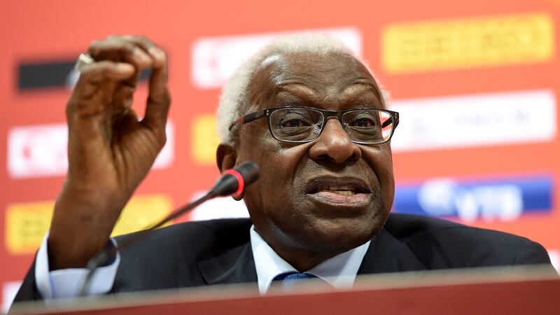 Lamine Diack in 2015. File photograph: Martin Rickett/PA Wire