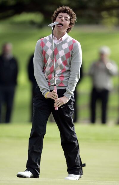 Rory McIlroy during his record-breaking round at Royal Portrush in 2005. Photograph:  Tom Honan/Inpho