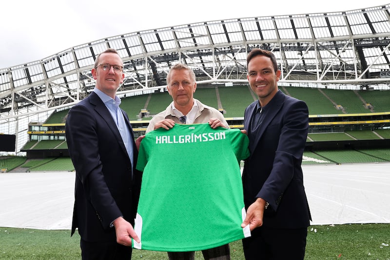 Heimir Hallgrímsson was unveiled as the new Ireland manager last week. Photograph: Bryan Keane/Inpho