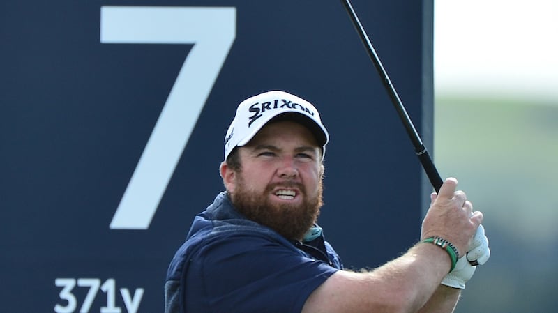 Shane Lowry of Ireland tees off on the seventh hole during the third round at St Andrews. Photograph:  Mark Runnacles/Getty Images