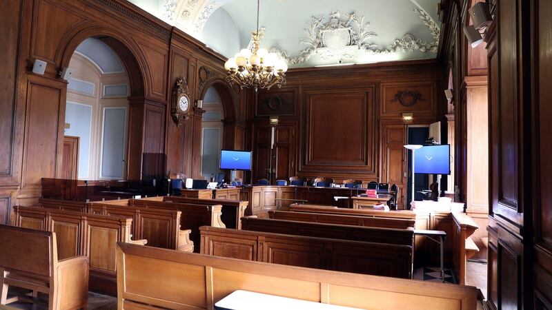 A general view of a room in the Palais de Justice de Paris, where the trial of Ian Bailey will take place. Photograph: Steve Parsons/PA