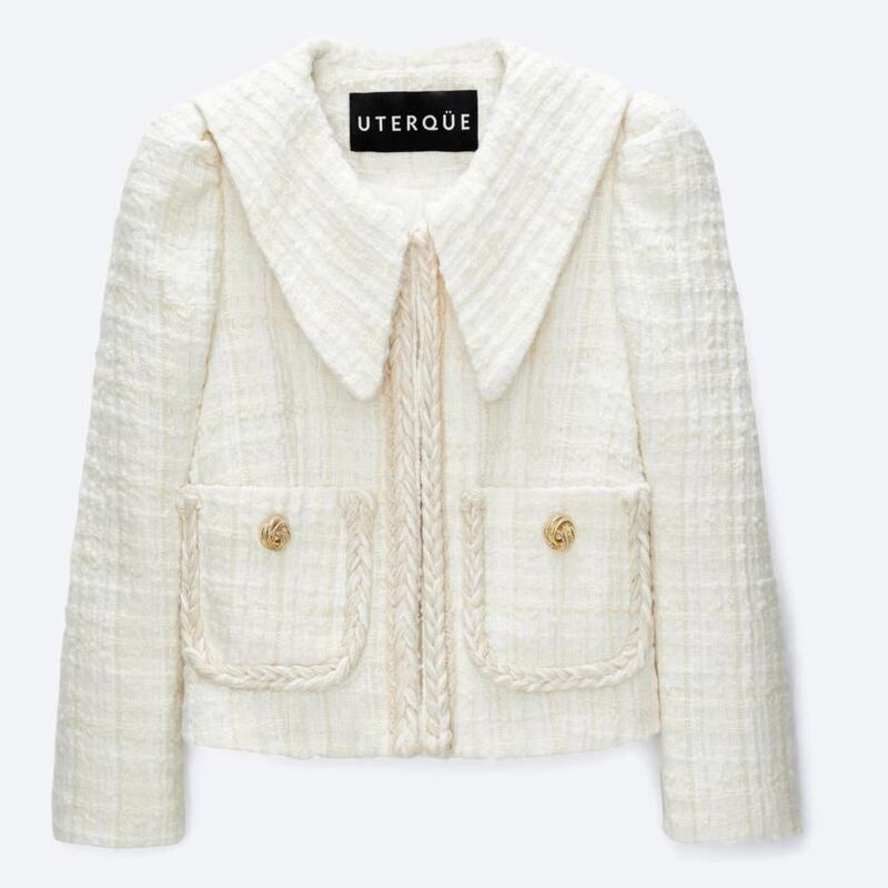 Collared jacket €199, Uterqüe