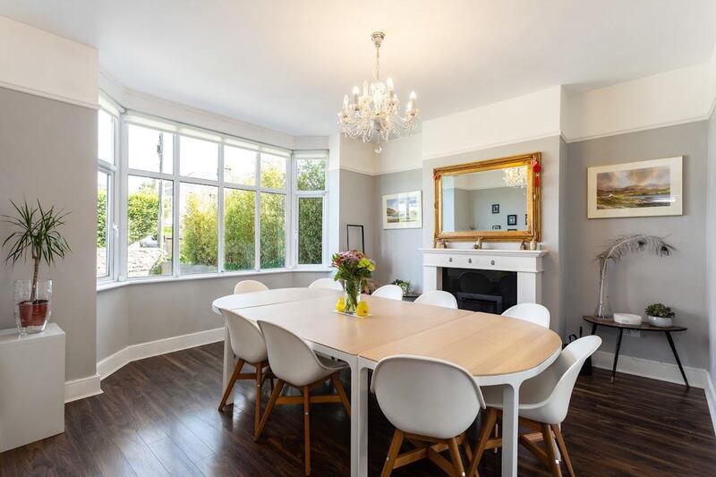 The dining room.