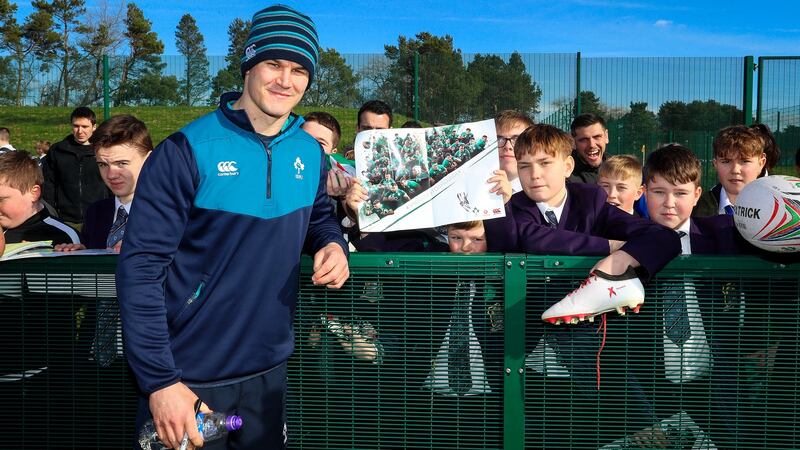 Johnny Sexton is on course to start for Ireland against France. Photograph: Tommy Dickson/Inpho