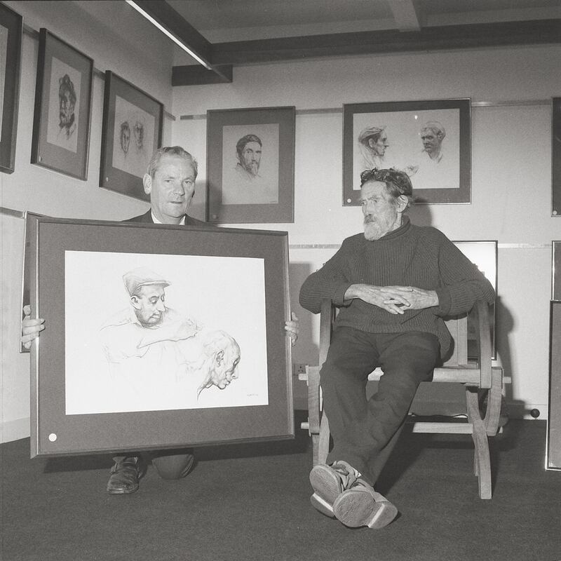 Des Kenny snr and Sean Keating PRHA at The Kenny Gallery, Salthill 