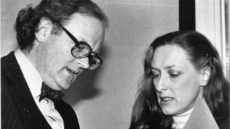 Journalists Bruce Arnold and Geraldine Kennedy whose phones were tapped by the Haughey administration. Photograph: The Irish Times