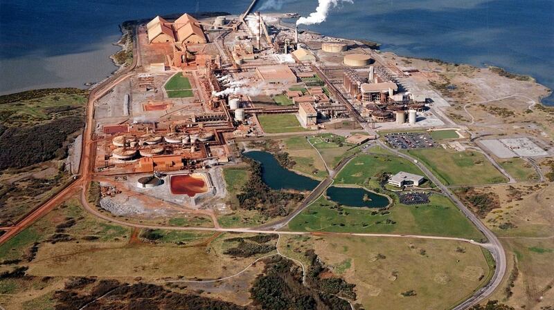 The Aughinish Alumina plant on the Shannon