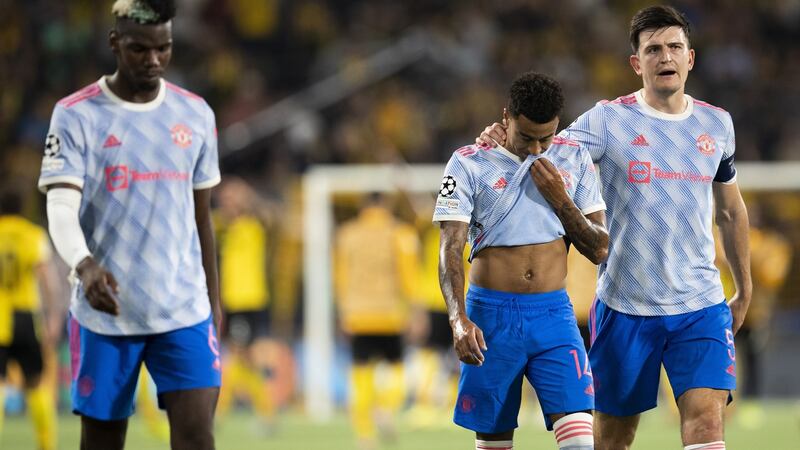 Jesse Lingard’s late back pass set up a late winner for Young Boys in Bern. Photograph: Peter Klaunzer/EPA