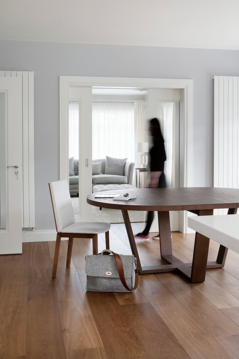 Features such sliding or pocket doors offer valuable flexibility. Design by Optimise Design
