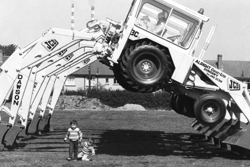 Two little boys and too big toys