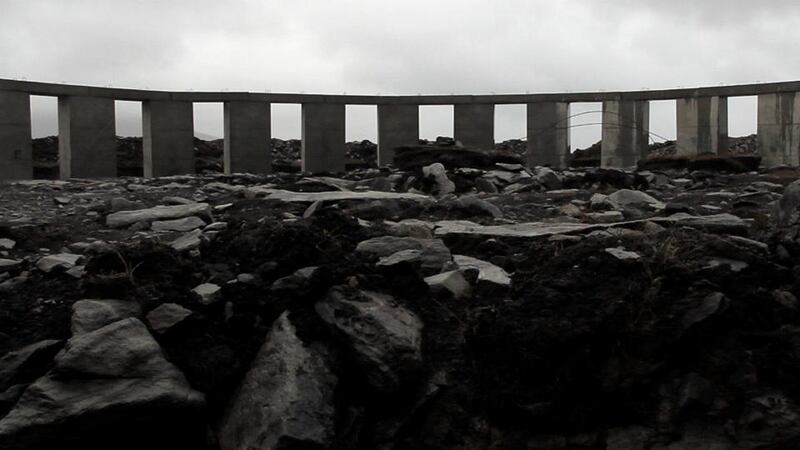 The Stonehenge-like structure on Achill