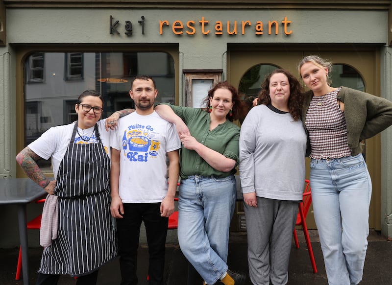 Multicultural staff and menu: Jade Montoya, Ali Ghulamali, Jess Murphy, Melanie Pindado and Molly Fitzpatrick. Photograph: Joe O'Shaughnessy