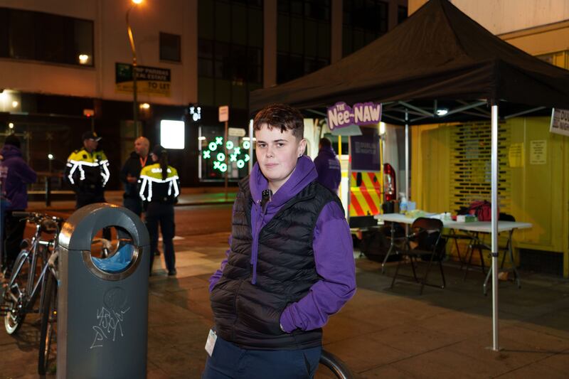Chloe Sutton, from Maynooth, is a volunteer with the Nee-Naw. Photograph: Barry Cronin