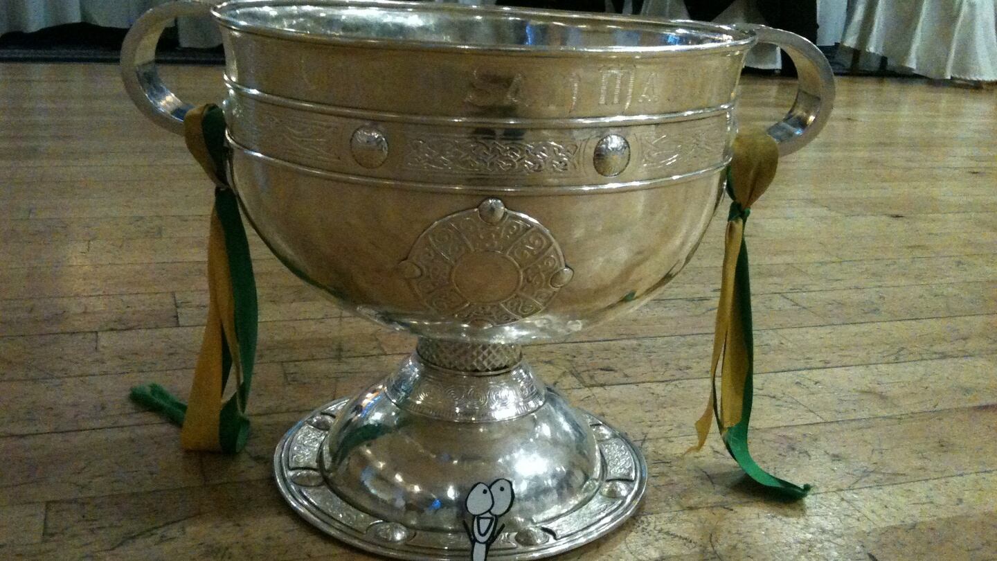 Manny Man with the Sam Maguire Cup