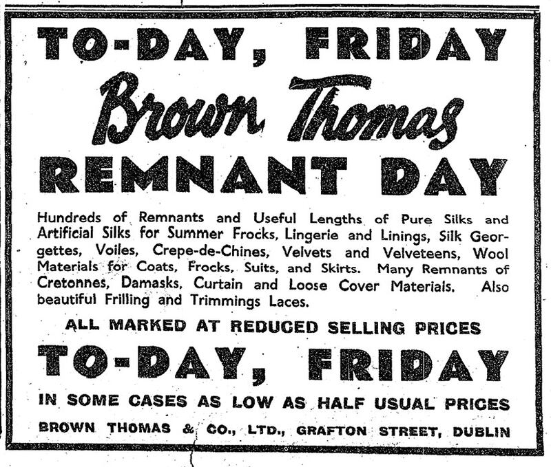 A 1941 advertisement, from The Irish Times