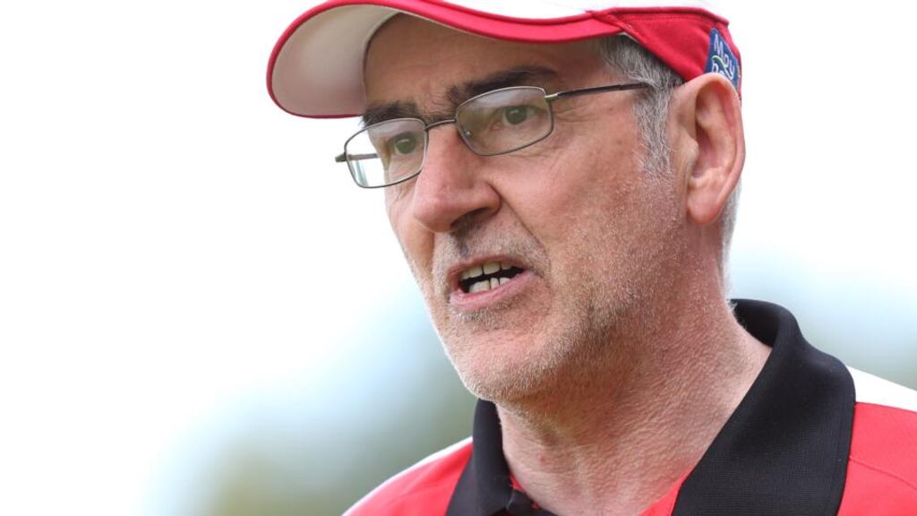Tyrone manager Mickey Harte: “There is another year, under my current contract, and I intend to honour that.” Photograph: Andrew Paton/Inpho/Presseye.